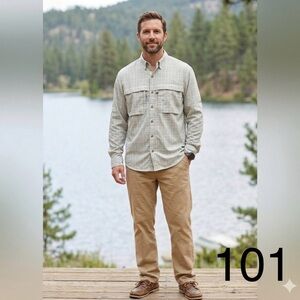 L.L. Bean Men's Plaid Button Down Shirt